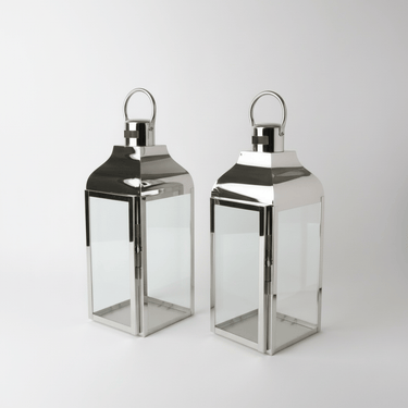 Rick Stainless Steel Lantern at Online8 Furniture Auckland NZ