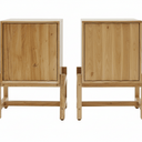 Ridge Acacia Timber Bedside Table at Online8 Furniture Auckland NZ
