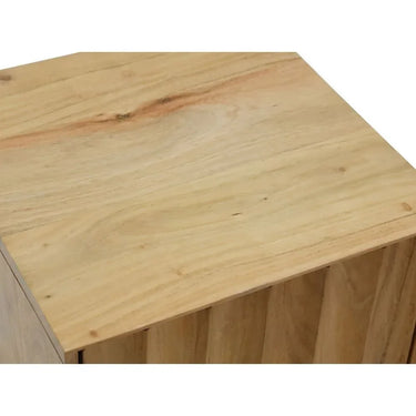 Ridge Acacia Timber Bedside Table at Online8 Furniture Auckland NZ