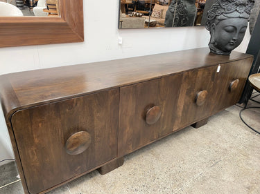 Riva 4 Door Sideboard - Premium Brown - 2200mm at Online8 Furniture Auckland NZ