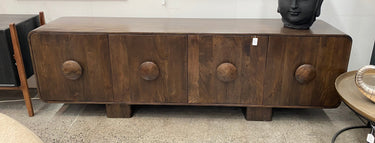 Riva 4 Door Sideboard - Premium Brown - 2200mm at Online8 Furniture Auckland NZ