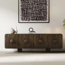 Riva 4 Door Sideboard - Premium Brown - 2200mm at Online8 Furniture Auckland NZ