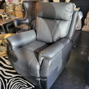 Roberto 3 Seater Leather Recliner Sofa in substantial hide with timeless styling