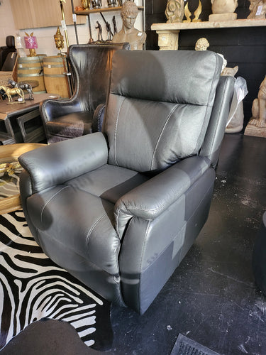 Roberto 3 Seater Leather Recliner Sofa in substantial hide with timeless styling