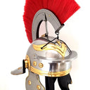 Roman Knight Helmet with Red Hair Plume at Online8 Furniture Auckland NZ