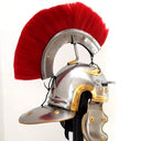 Roman Knight Helmet with Red Hair Plume at Online8 Furniture Auckland NZ