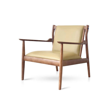 Romano Lather Armchair - Mid Century Modren at Online8 Furniture Auckland NZ