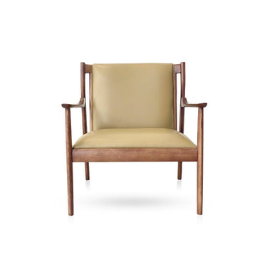 Romano Lather Armchair - Mid Century Modren at Online8 Furniture Auckland NZ