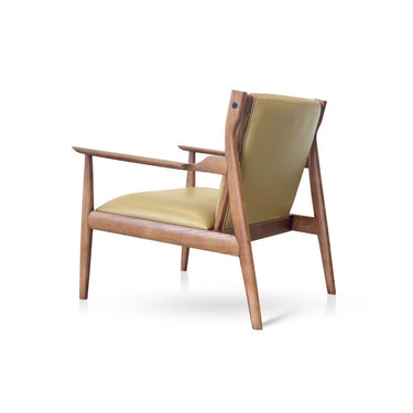Romano Lather Armchair - Mid Century Modren at Online8 Furniture Auckland NZ