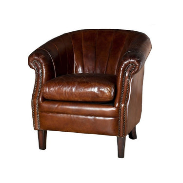 Roosevelt Tub Armchair Vintage Cigar at Online8 Furniture Auckland NZ