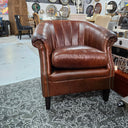 Roosevelt Tub Armchair Vintage Cigar at Online8 Furniture Auckland NZ