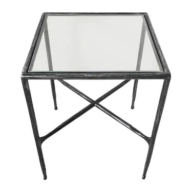 Rosta Side Table - Black/Silver at Online8 Furniture Auckland NZ