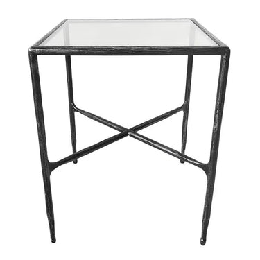 Rosta Side Table - Black/Silver at Online8 Furniture Auckland NZ