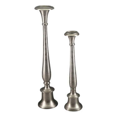 Round Base Tall Pillar Candle Holder - Large at Online8 Furniture Auckland NZ