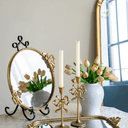 Round Gold Mirror Tray at Online8 Furniture Auckland NZ
