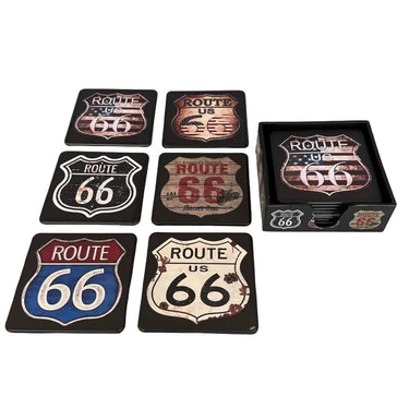 Route 66 Coasters Set/6 at Online8 Furniture Auckland NZ