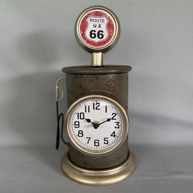 Route 66 Pump Clock - 66Cm at Online8 Furniture Auckland NZ