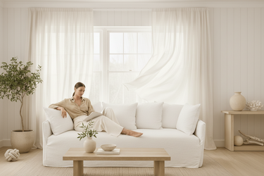 Roxy Slip Cover 3 Seater Sofa - Oatmeal at Online8 Furniture Auckland NZ