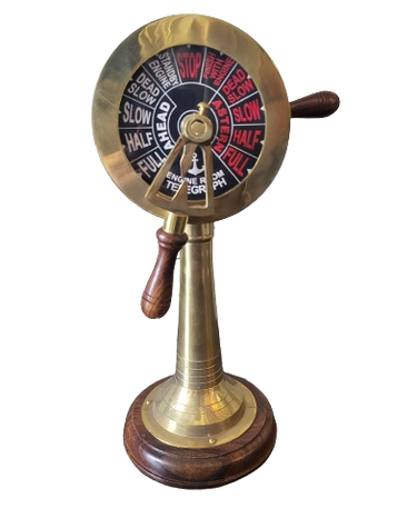 Royal Ship Engine Telegraph - Vintage Brass at Online8 Furniture Auckland NZ
