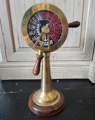 Royal Ship Engine Telegraph - Vintage Brass at Online8 Furniture Auckland NZ