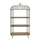 Rustic Metal Large Shelf Unit - 2030mm at Online8 Furniture Auckland NZ