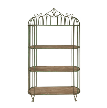 Rustic Metal Large Shelf Unit - 2030mm at Online8 Furniture Auckland NZ