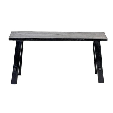 Rustico Reclaimed Teak Bench Medium - Black at Online8 Furniture Auckland NZ