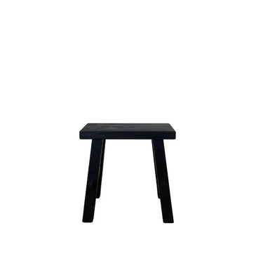 Rustico Reclaimed Teak Side Table - Black at Online8 Furniture Auckland NZ