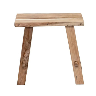 Rustico Reclaimed Teak Side Table - Natural at Online8 Furniture Auckland NZ