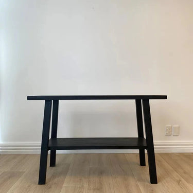 Rustico Reclaimed Wood Console Table - Black at Online8 Furniture Auckland NZ