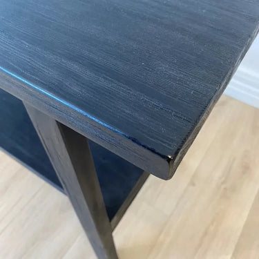 Rustico Reclaimed Wood Console Table - Black at Online8 Furniture Auckland NZ