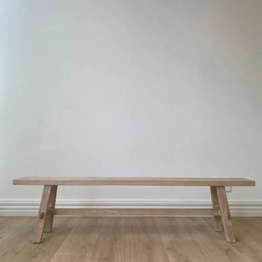 Rustico Reclaimed Wood Long Bench - Natural at Online8 Furniture Auckland NZ