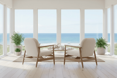 Sable Armchair | Linen Look & Light Oak at Online8 Furniture Auckland NZ