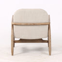 Sable Armchair | Linen Look & Light Oak at Online8 Furniture Auckland NZ