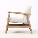 Sable Armchair | Linen Look & Light Oak at Online8 Furniture Auckland NZ