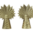 Salt & Pepper Shakers Fan Palm Design Set/2 at Online8 Furniture Auckland NZ