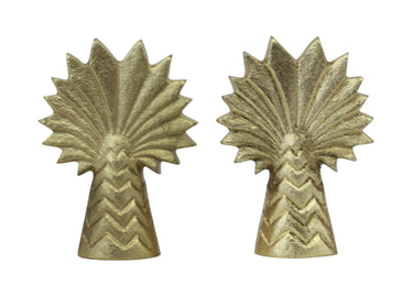 Salt & Pepper Shakers Fan Palm Design Set/2 at Online8 Furniture Auckland NZ
