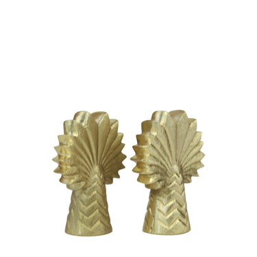 Salt & Pepper Shakers Fan Palm Design Set/2 at Online8 Furniture Auckland NZ