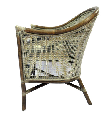 Sanur Armchair - Smoke Gray/ White Wash & Oatmeal at Online8 Furniture Auckland NZ