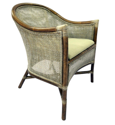 Sanur Armchair - Smoke Gray/ White Wash & Oatmeal at Online8 Furniture Auckland NZ