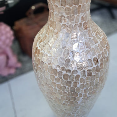 Sara Capiz Floor Vase - Large at Online8 Furniture Auckland NZ