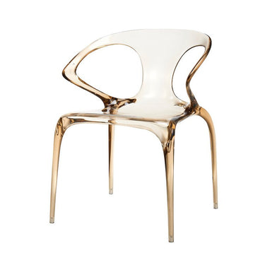 Saturn Transparent Chair - Amber at Online8 Furniture Auckland NZ