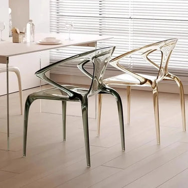 Saturn Transparent Chair - Amber at Online8 Furniture Auckland NZ