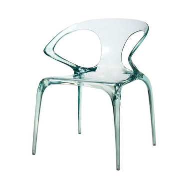 Saturn Transparent Chair - Emerald at Online8 Furniture Auckland NZ