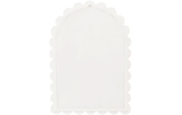 Scallop Arch Mirror - White at Online8 Furniture Auckland NZ