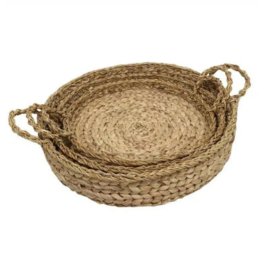 Seagrass/Hyacinth Trays s/3 - Natural at Online8 Furniture Auckland NZ