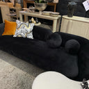 Seattle 3 Seat Sofa - Black Velvet at Online8 Furniture Auckland NZ