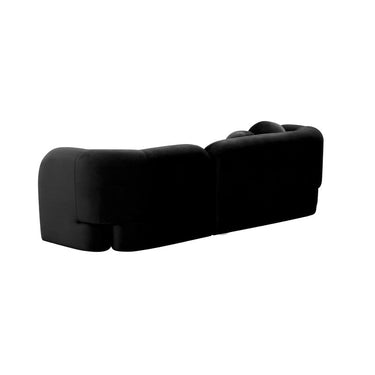 Seattle 3 Seat Sofa - Black Velvet at Online8 Furniture Auckland NZ