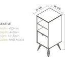 Seattle Cabinet W/2 Shelves & Drawer at Online8 Furniture Auckland NZ