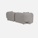 Seattle Curved Sofa with a plush padded seat, back cushions and matching throw pillows